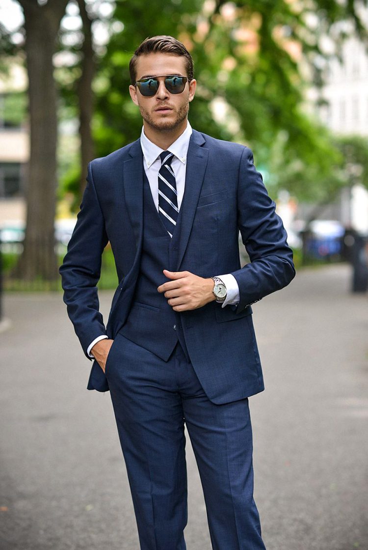 How to Wear a Blue Suit